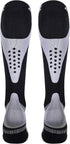 CSX 20-30 mmHg Compression Socks for Men and Women, Knee High, Recovery Support, Athletic Sport Fit, Silver on Black, Medium...