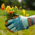 Wells Lamont Women's HydraHyde Water-Resistant Leather Palm Hybrid Work Gardening Gloves, Medium (Pack of 1) (3250M), Blue...