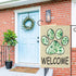 WATINC Paw Print Garden Flag - Spring Summer Eucalyptus Leaf Welcome Linen Garden Flag, 12 x 18 Inch Double Sided Seasonal Holiday Farmhouse Yard ...