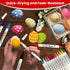 Scribbeo 24 Acrylic Marker Set with Dual Tip, Fine tip - Brush tip markers, Acrylic Markers Paint Pens for Rock Painting, Wood, Canvas, Stone, Gla...