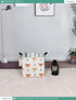FANKANG Square Nursery Hamper Storage Bins Canvas Laundry Basket Foldable with Waterproof PE Coating Storage Baskets Gift Baskets for Children, Of...