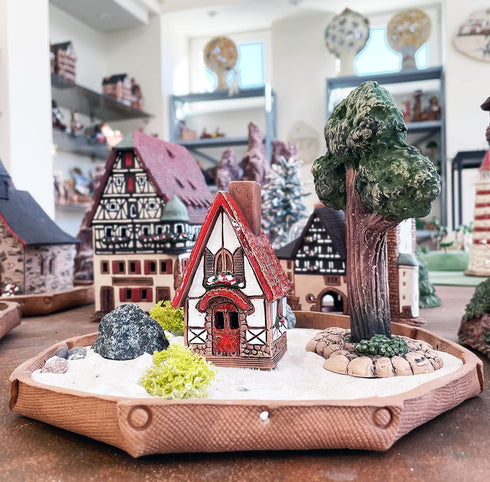 Ceramic Houses Collection - Collectible Miniature, Fantasy House Collection - Room Decoration - Cone Incense Holder R504WR...