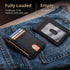 Buffway Slim Minimalist Front Pocket RFID Blocking Leather Wallets for Men and Women - Carbon Fiber Black...