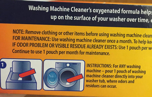 3 pouches Washing machine cleaner deep cleaning formula...