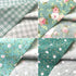 Mililanyo 8Pcs 18x22 inch Cotton Fabric Green Floral Rose Fat Quarters Fabric Pre-Cut Quilt Squares for Patchwork Quilting and DIY Sewing Projects...