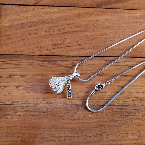Recyclebabe Necklaces Candy Kiss Necklace C33 Crystal Luxury Plated So Cute...