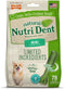 Nylabone Nutri Dent Dog Dental Treats - Natural Dog Teeth Cleaning & Breath Freshener - Dental Treats for Dogs - Fresh Breath Flavor, Mini (78 Cou...