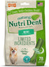 Nylabone Nutri Dent Dog Dental Treats - Natural Dog Teeth Cleaning & Breath Freshener - Dental Treats for Dogs - Fresh Breath Flavor, Mini (78 Cou...
