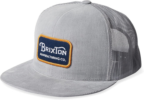 Brixton Grade Mesh Trucker Cap, Silver, One Size...