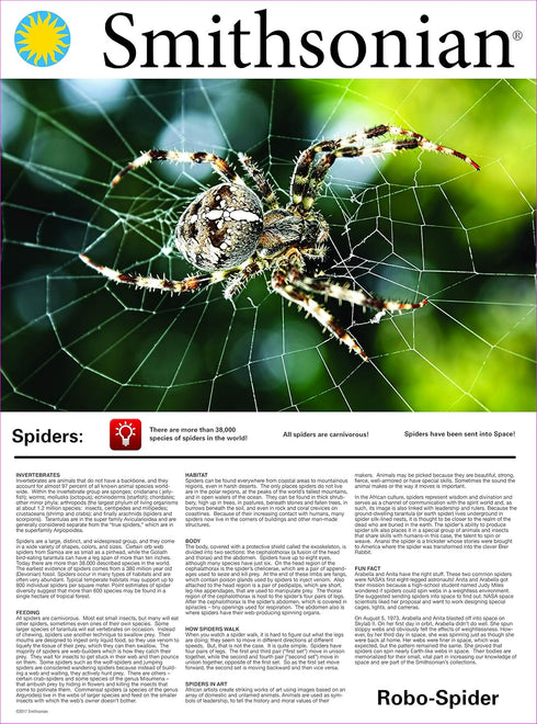 Smithsonian Science Activities Robo Spider Kit, Blue...