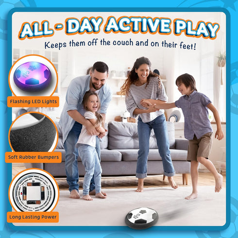 Let Loose Moose Hover Soccer Ball, Set of 2 LED Soccer Ball Toys, Gifts for 8 year Old Boys, Toys for 7 Year Old Boys, Birthday Gifts for Boys, Bo...