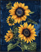 Posterizer 1 pcs-bright surreal yellow sunflowers-Floral & Botanical Art-Abstract & Modern Art-Decor for Home & Office- UNFRAMED Wall Art...
