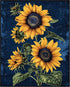 Posterizer 1 pcs-bright surreal yellow sunflowers-Floral & Botanical Art-Abstract & Modern Art-Decor for Home & Office- UNFRAMED Wall Art...