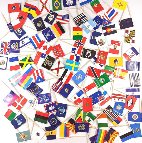 JBCD Australia Toothpick Flag Australian Mini Small Cupcake Topper Flags, 100pcs...
