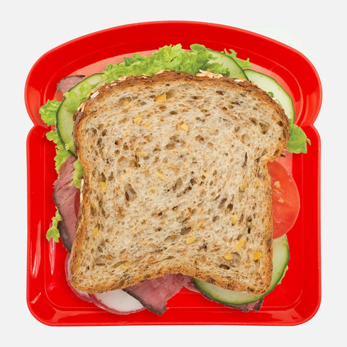 Jacent Reusable Kids Lunch Sandwich Box Container, 3D Sea Life: 1 Pack *Colors Vary, Pack Sandwiches For Childs Lunch, Sandwich Saver For On The G...