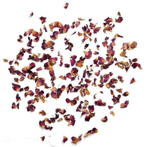 Dried Rose Petals - 100% Certified Organic - Herbs - Red Rose Petals for Loose Leaf Tea, Cocktails and Cakes - 4oz Resealable Bag - 1 Pack...