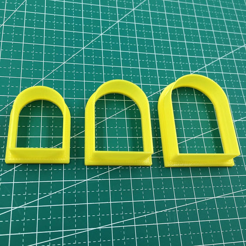 Set of 3 Arch Clay Cutter Set, Cookie Cutter, 3D Polymer Clay Cutter...