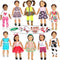 18 inch Doll Clothes and Accessories fit American 18'' Dolls - Including 10 Complete Set of 18 inch American Doll Clothes Outfits Dress with Unico...