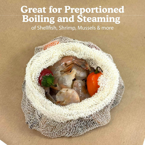 Regency Wraps Boil 'n' Wraps Steamer Bags for Safe and Easy Cooking of Shellfish, Crabs, Clams, Vegetables, and More, Natural, 24” (Pack of 3)...