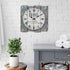 Stonebriar SB-6158A Worn Blue 15" Square White Wall Clock...