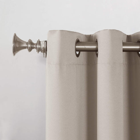 Sun Zero Becca Energy Efficient Grommet Curtain Panel, 40" x 63", Stone...