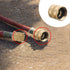 Hourleey Garden Hose Adapter, 3/4 Inch Solid Brass Hose Connectors, 2 Pack Hose Connector with 2 Extra Washers (Female to Female)...