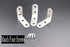20pcs Thick Stainless Steel Corner Code 90 Degree Right Angle Reinforcement Angle Iron Triangle 40mm x40mm x16mm L Bracket Bracket...