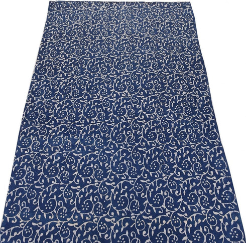 Trade Star 3 Yard Indigo Block Print Fabric for Dressmaking Indian Floral Print Fabric for Crafting 100% Cotton Fabric by The Yard Beautiful Dress...