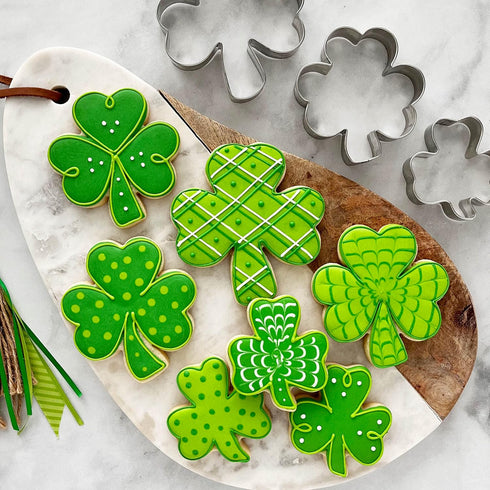 Ann Clark Cookie Cutters Shamrock Cookie Cutters 3-Pc. Set Made in the USA, Mini, Medium, and Large Shamrock...
