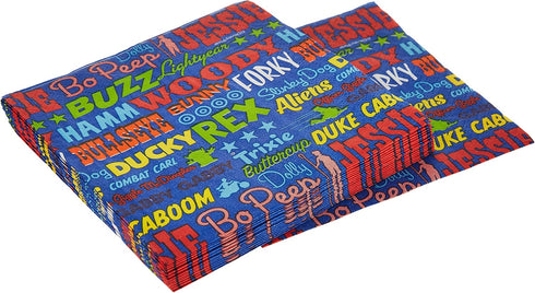 Disney/Pixar Toy Story 4 Beverage Napkins - 5" x 5" (Pack Of 16), Vibrant Multicolor Design, Soft & Absorbent Paper Napkins - Perfect For Themed P...
