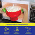 Microwave Popcorn Popper with Lids - Silicone - No Oil or Butter Required - Collapsible Bowls - BPA-Free Container - Movie Night Supplies - Red...