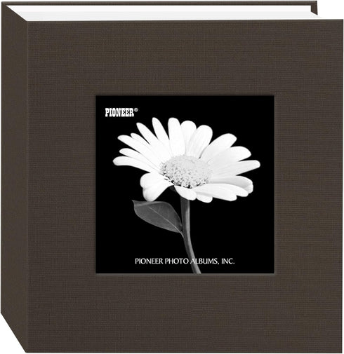 Pioneer 100 Pocket Fabric Frame Cover Photo Album, Warm Mocha...