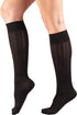 Truform Compression Socks, 15-20 mmHg, Women's Dress Socks, Knee High Over Calf Length, Black Cable Knit, Small...
