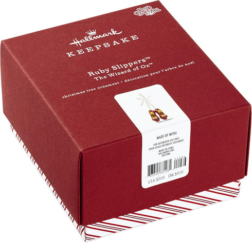 Hallmark Keepsake Christmas Ornament 2018 Year Dated, The Wizard of Oz Collectibles Ruby Slippers, Metal...