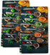Colourful Herbs Spices Cooking Black Dish Kitchen Towels Set of 2 Soft Absorbent Hand Towels Tea Towels Gifts Bathroom Home Decorative 16x24 Inch...