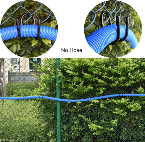 YYST Pool Tool Organizer and Holder Pool Cleaning Accessory Organizer and Holder Rack - Store Poles, Brushes, Nets, Vacuum Heads,Leaf Rakes, Skimm...