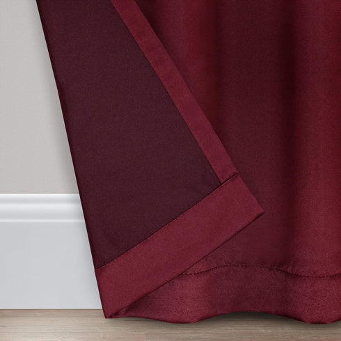 ECLIPSE Solid Thermapanel Modern Room Darkening Rod Pocket Window Curtain for Bedroom (1 Panel), 54" x 84", Merlot...