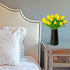 Mandy's Artificial Tulips 20 Stems Yellow PU Faux Flowers for Wedding Home Decor 13.5 Inch...