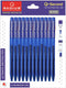 Radius O-Second Retractable Blue Gel Pens - 12 Pack, 0.7mm Medium Fine Point W/German Liquid Gel Ink & Stainless Steel Tip for Smooth Writing, Jou...