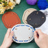 PH PandaHall 4pcs Crochet Bag Bottom, 5.7 x 4.3 Inch Oval Bottom Bag Leather Bottom Shaper Pad Small Purse Bottom for Bags Cushion Base with Holes...