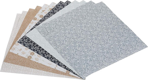 Scrapbook Customs Themed Paper Scrapbook Kit, Burlap & Lace, Blue,Navy, Original Version...