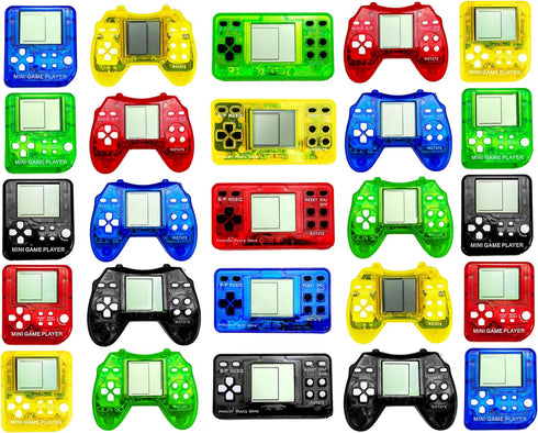 Video Game Party Favors, Video Game Keychain, Birthday Gaming Party Gifts, Mini Game Console for Kids Classroom Prizes, Goodies Bags Stuffer, Back...