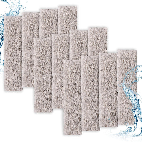 12pcs Ammonia Reducer Filter Pads for Aqueon, Fish Tank Replacement Filter Pads Carbon Filter Pads Compatible with Aqueon QuietFlow LED PRO Model ...