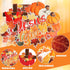 124 Pcs Fall Tree Classroom Bulletin Decor Fall for Jesus He Never Leaves Bulletin Board Set Autumn Maple Leaves Pumpkin Harvest Cutout for Thanks...