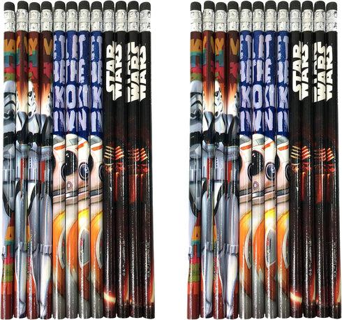 Disney Star Wars "The Force Awaken" No. 2 Lead Wood Pencils (24 Pieces)...