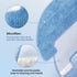 Smilefil 4pcs Replacement Mop Cloths Compatible with Coredy R750, R500, R550(R500+), R580, G800, G850 Robot Vacuum Cleaner Parts Accessories, Mode...