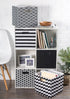 DII Poly-Cube Storage Collection Hard Sided, Collapsible Solid, Large, Black...