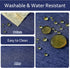 Textured Tablecloth Rectangle 52x70 Water Resistant Spill-Proof Wipeable Table Cloth Wrinkle Free Fabric Dining Table Cover for Birthday Party Far...