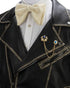 AN KINGPiiN Men's Golden Crown with Blue Stone and Hanging Chain Brooch Lapel Pin...
