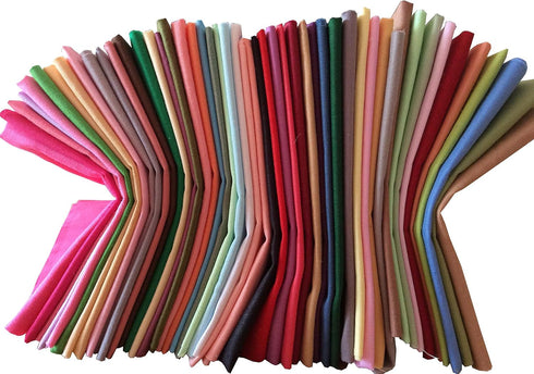 25pcs Solid Colors Premium Cotton Craft Fabric Bundle Squares Patchwork Lint DIY Sewing Scrapbooking Quilting Dot Pattern Artcraft (10" x 10")...